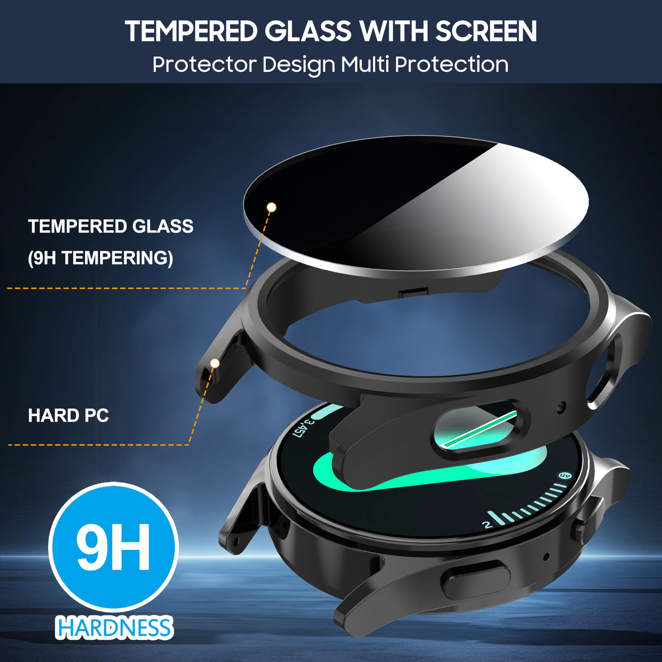 Tempered Glass+Privacy case fo - đánh giá và giá Samsung Smartwatch Accessories