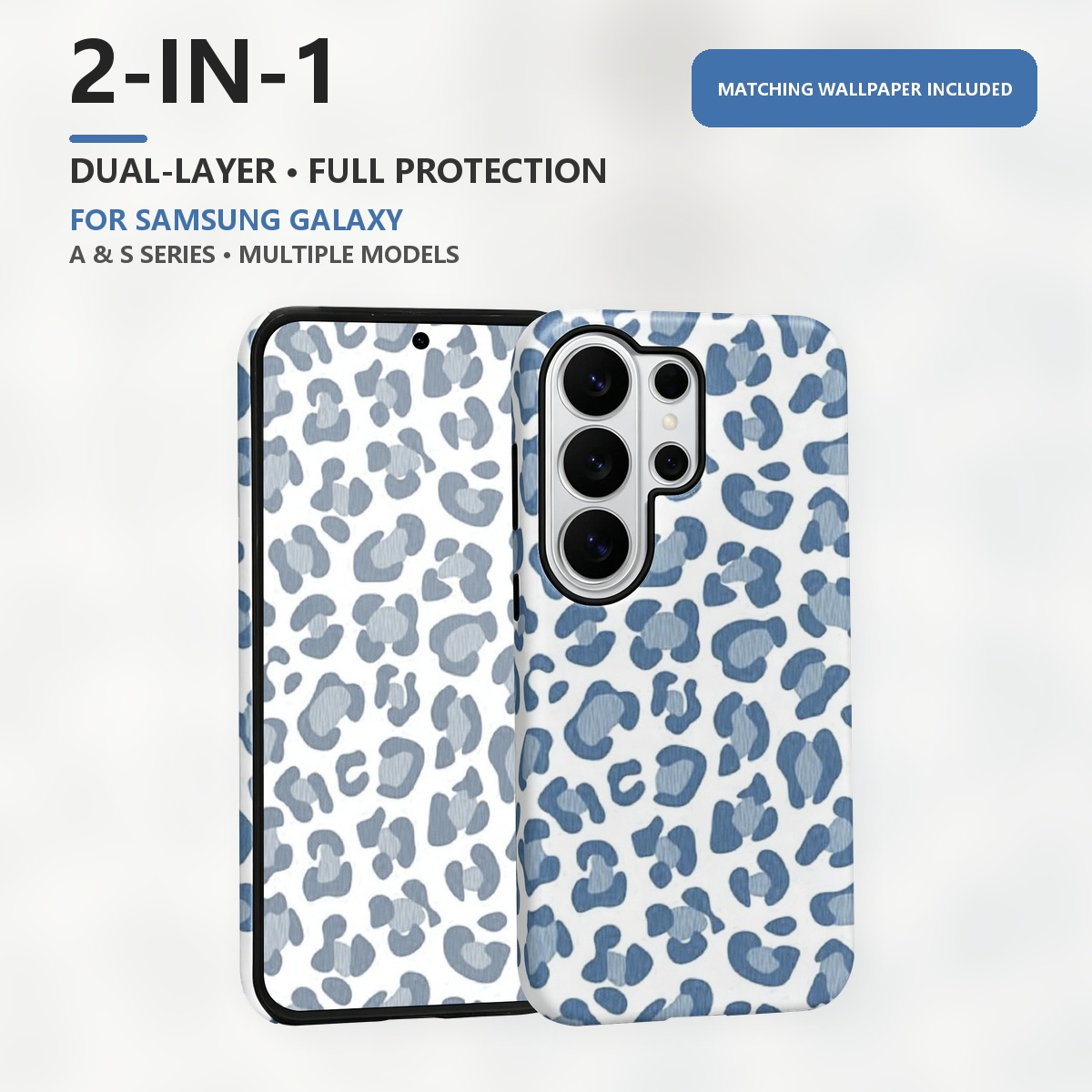 Blue Leopard Print 2-in-1 Dual - đánh giá và giá Samsung Galaxy S24