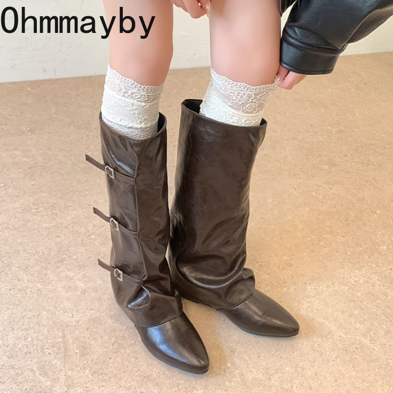 Women Leather Knee High Boots  - đánh giá và giá Leather Classic Strap
